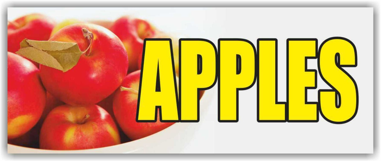 APPLE Advertising Banner Vinyl Mesh Sign fruits fresh vegetables pears bananas