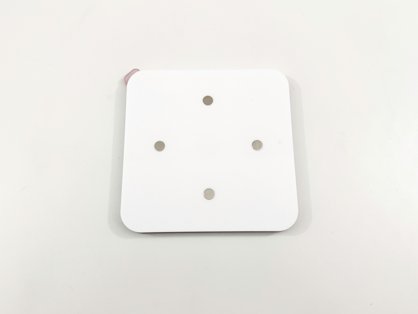 Kichwit Privacy Sign, 4 Messages, Square Shaped, 4.9 Inch, Silver