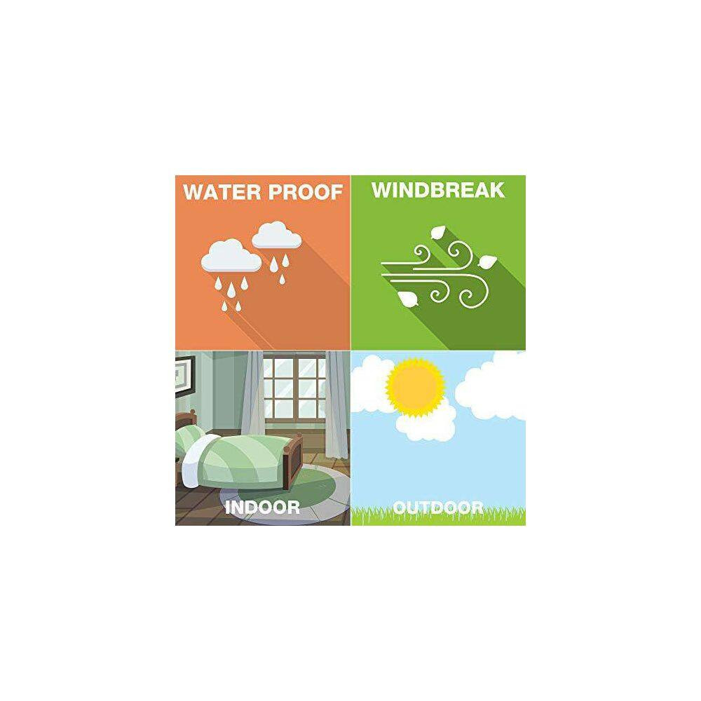 4 Pack 18 X 12 In. White Plastic Yard Signs with Metal H-Stakes