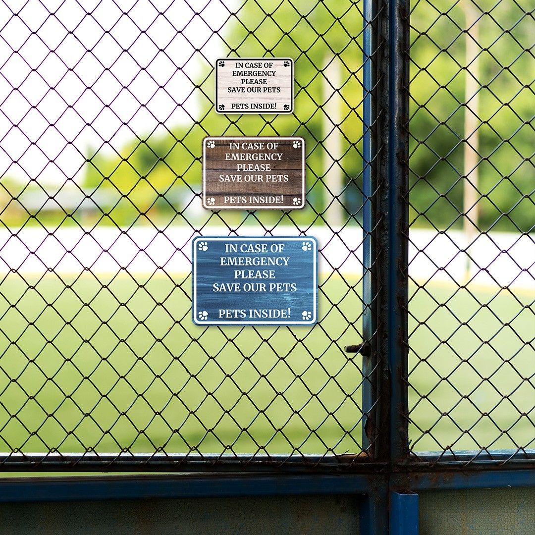 Classic Framed Plus In Case Of Emergency Please Save Our Pets Pets Inside Sign