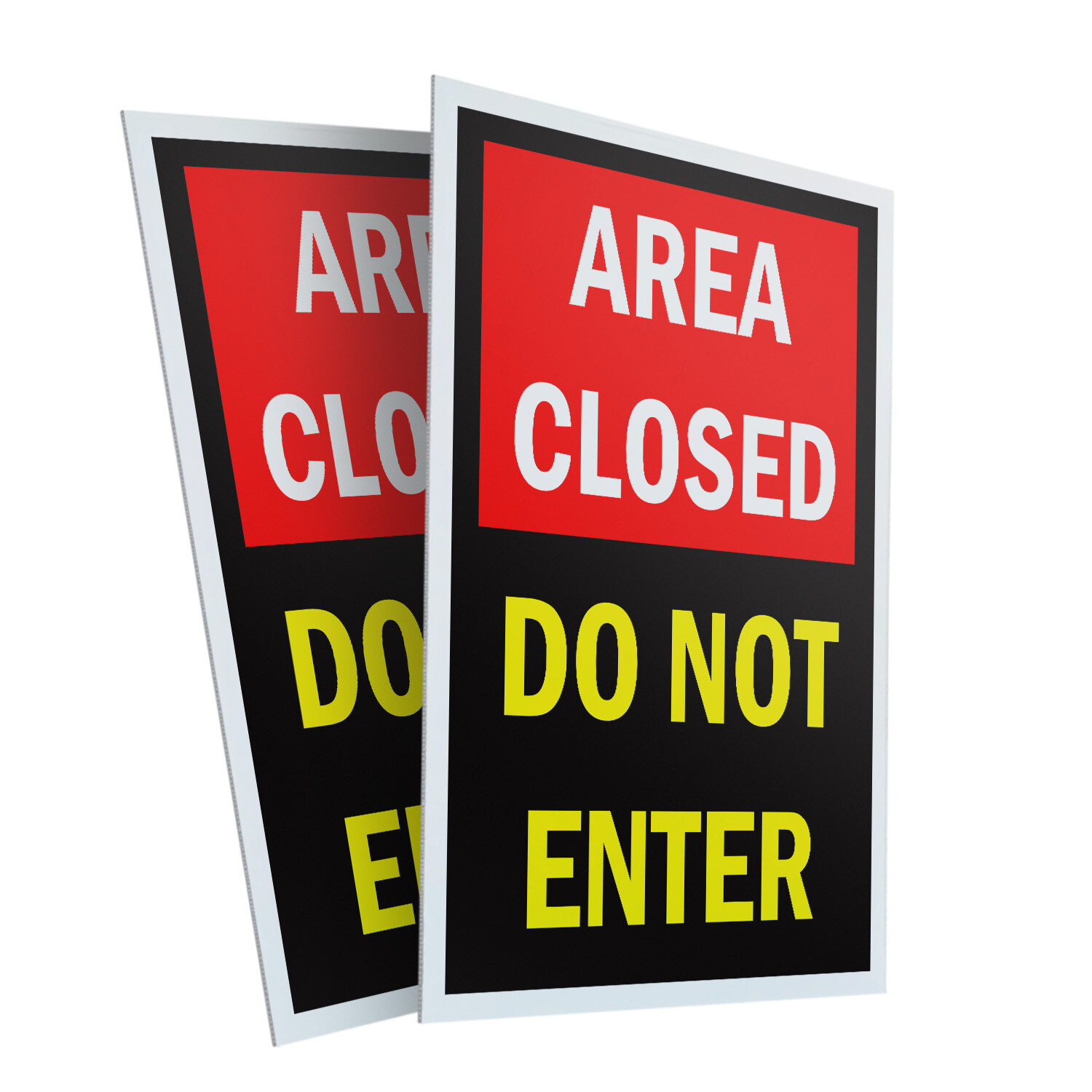 A-frame Sidewalk Area Closed Do Not Enter 24&Prime; x 36&Prime; Double Sided A-Frame Sidewal