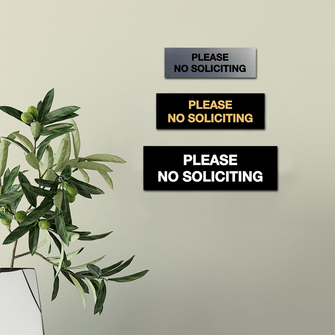 Basic Please No Soliciting Sign