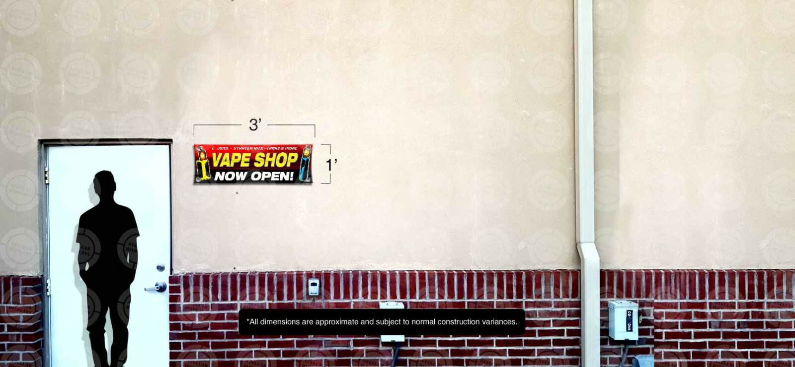 VAPE SHOP Now Open Sign Banner Colorful Display Indoor Outdoor Vinyl Hang Poster