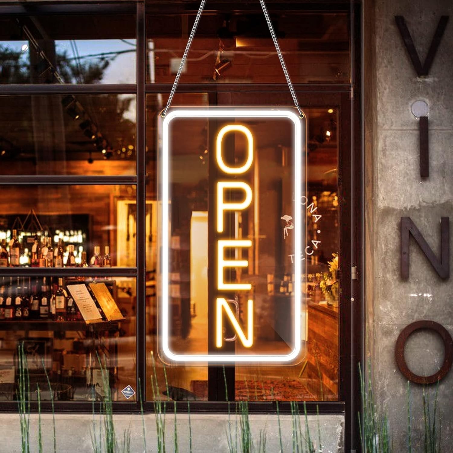 Open Signs for Business, COB Chip LED Neon Open Sign, 16&Prime;x 9&Prime; Bright Electric…