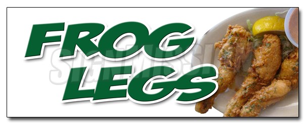 FROG LEGS DECAL sticker sauteed grilled french battered deep fried food