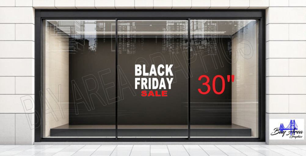 BLACK FRIDAY SALE Shop Window Decal *ORACAL 651 Vinyl Business Promotion Sign