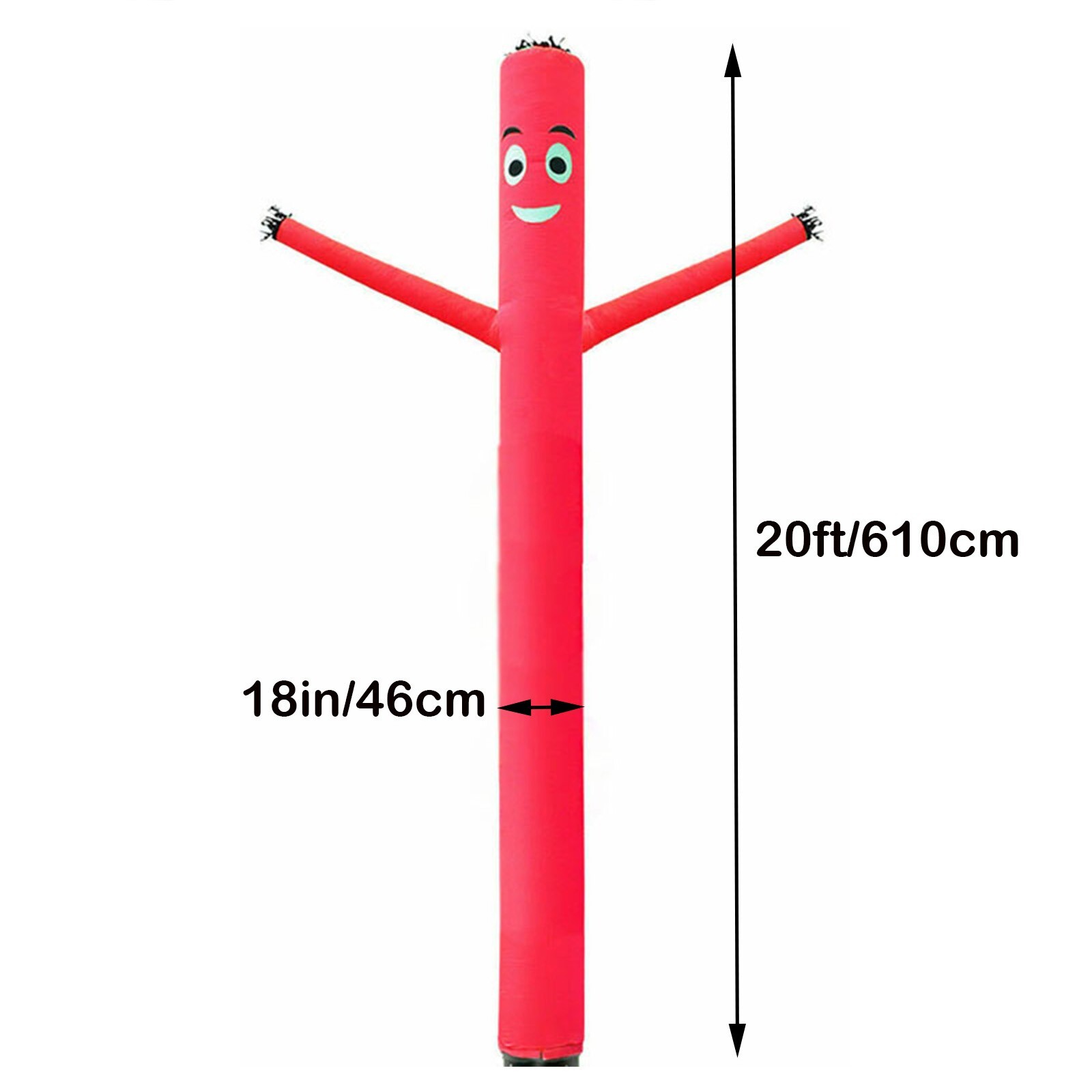 Red 20Ft Air Inflatable Puppet Dancer Wind Dancer Dancing Sky Puppet No Blower