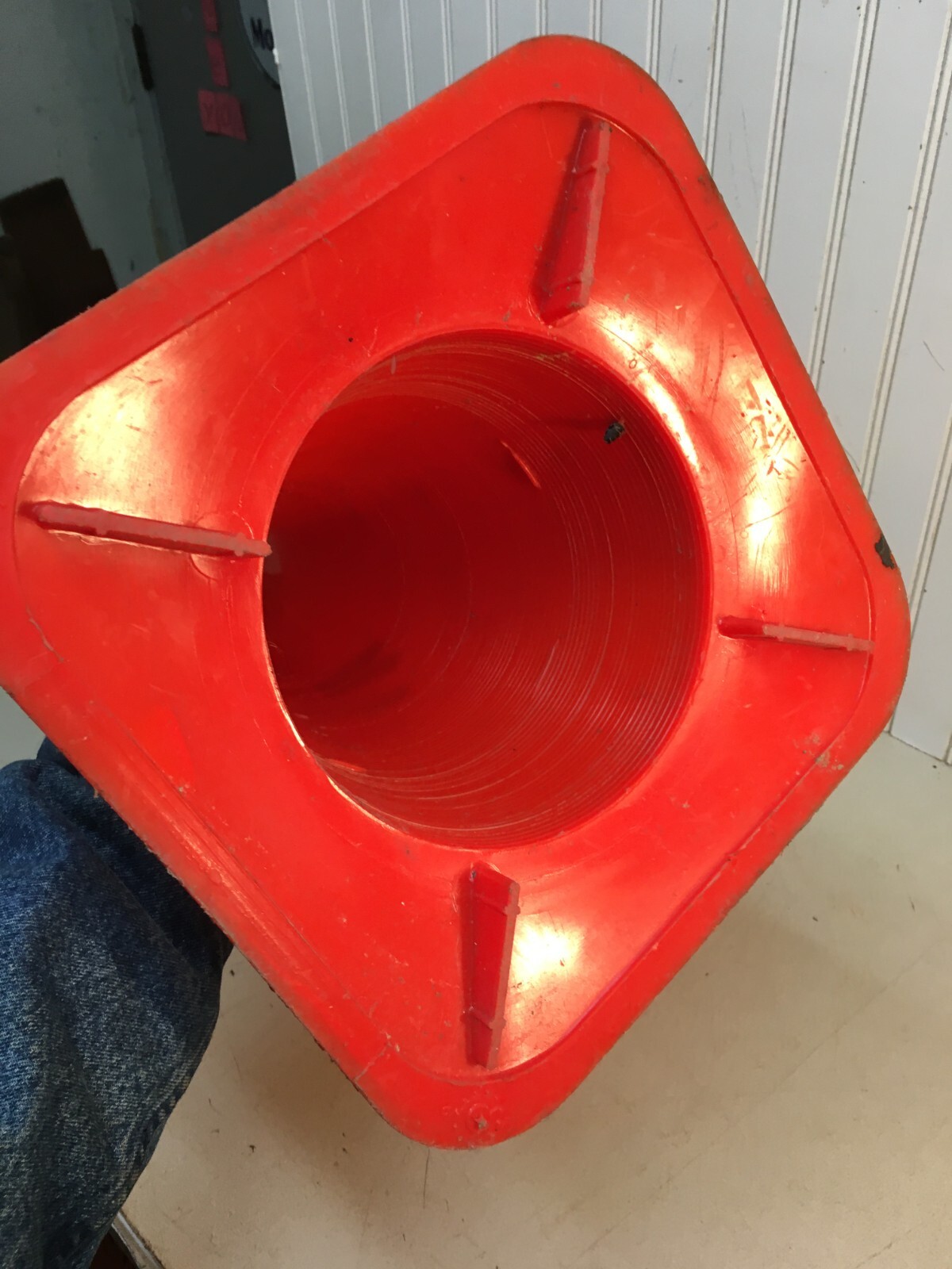 Vintage Valvoline Gas Station Safety Insurance Sign With Safety Cone 11in x 17in