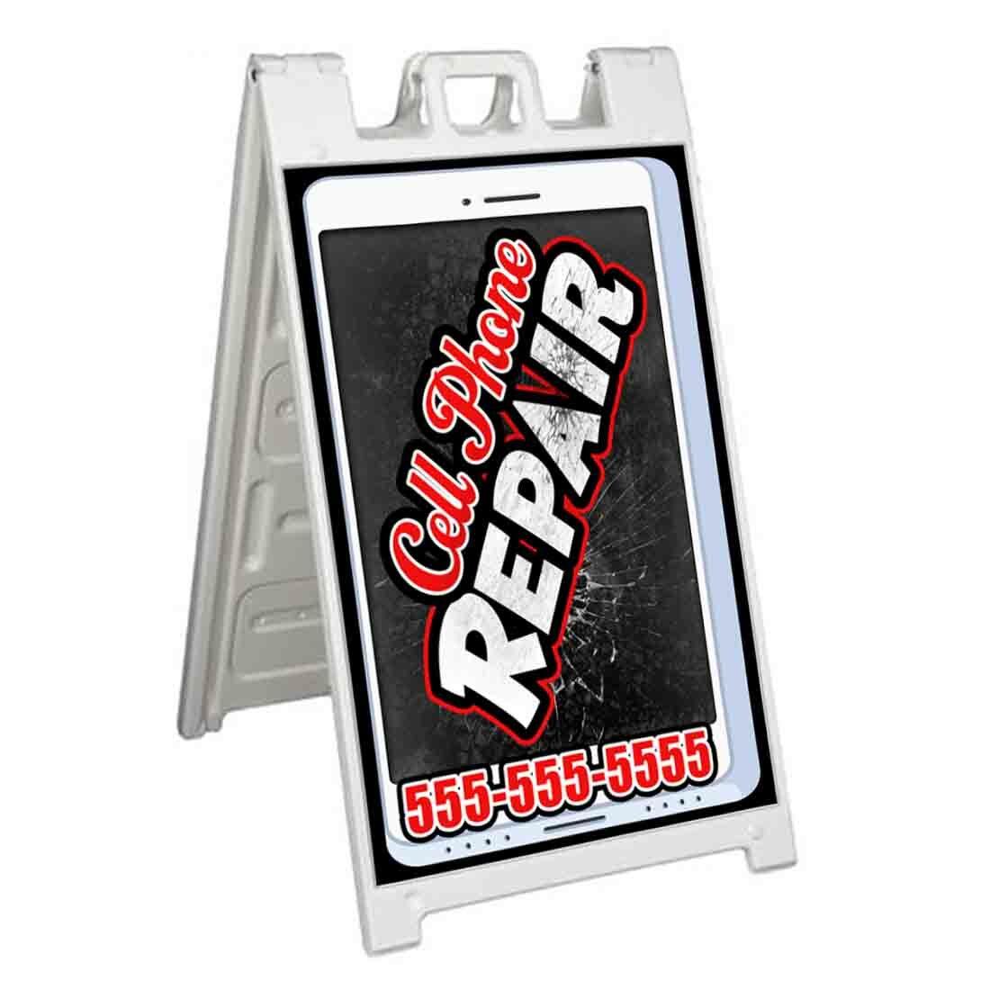 CELL PHONE REPAIR CUSTOM Signicade 24×36 A Frame Sidewalk Sign TABLET SCREEN FIX