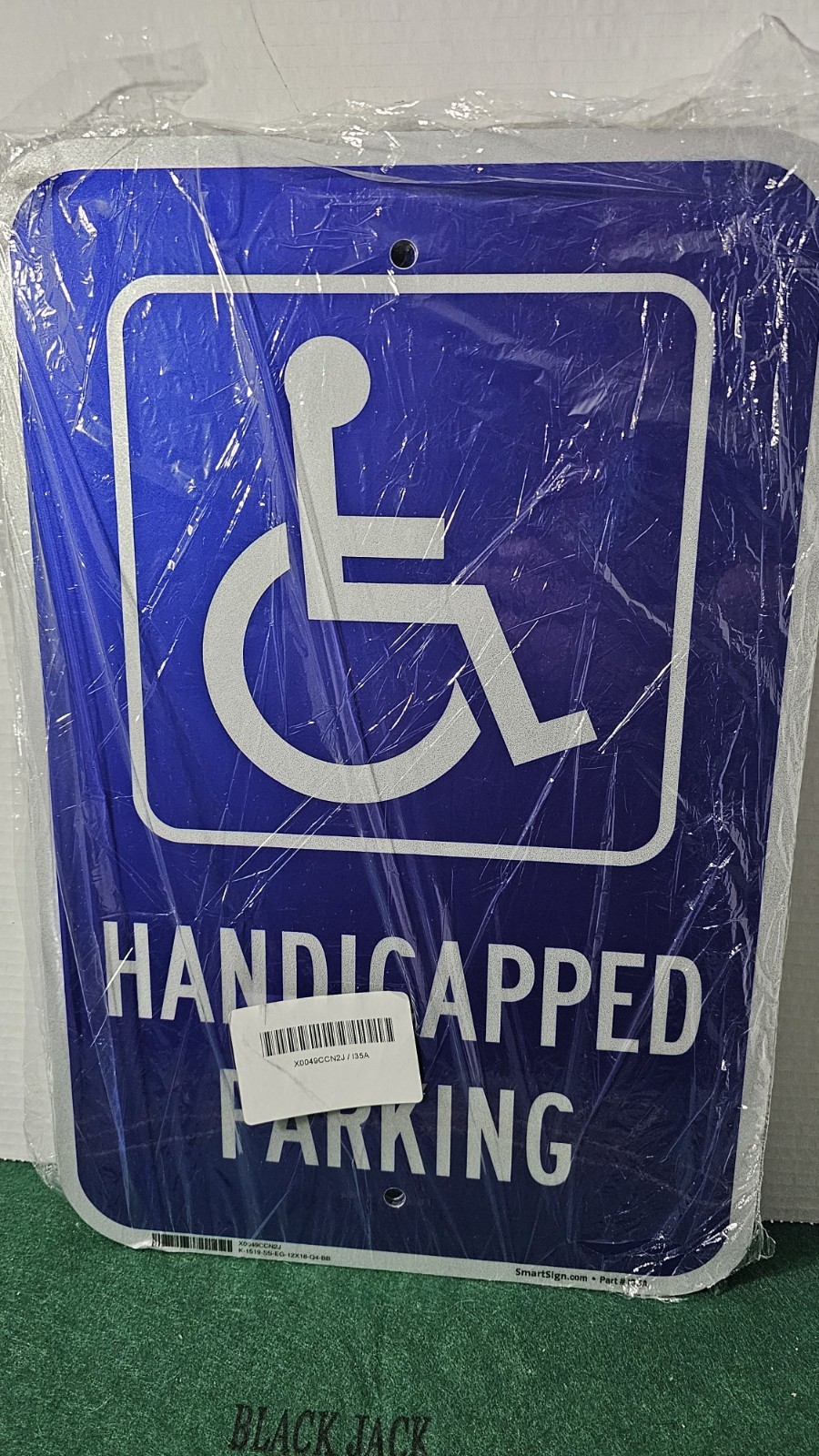 Large Handicap Parking Sign, Handicapped Sign, 18x 12 .040 Rust Free Aluminum