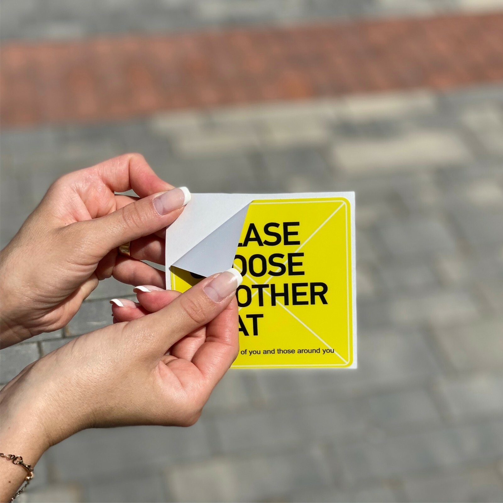 Social Distancing Choose Another Seat Signs 40 Pack With Minor Defects Vinyl