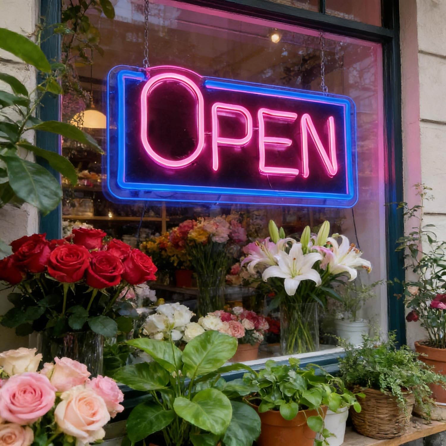 16&Prime; X 8&Prime;Vibrant LED Neon Open Sign for Business – Ultra Bright with ON/OFF Sw…