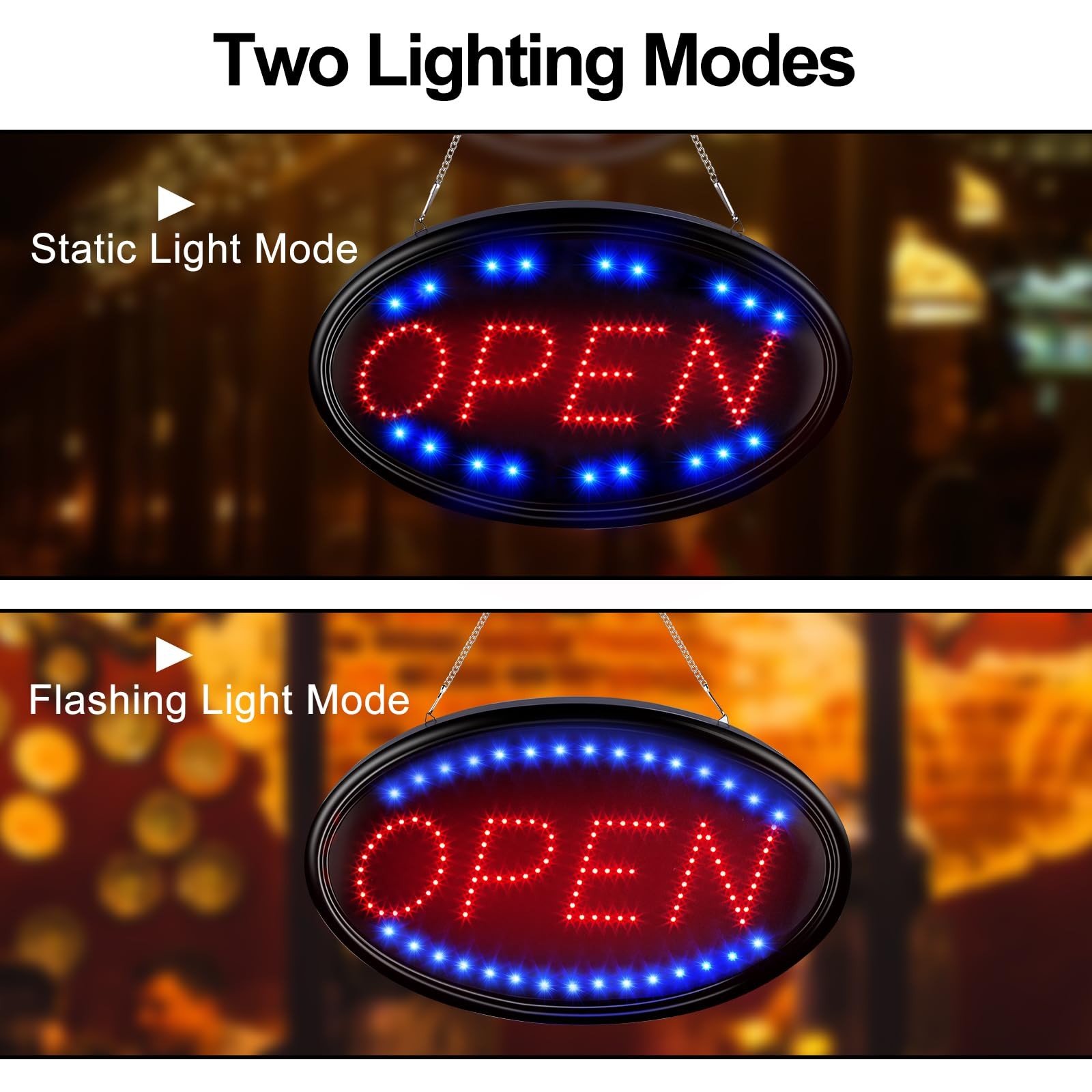 LED Open Sign, FITNATE Large 23×14 inch Business Open Sign with Remote Electr…
