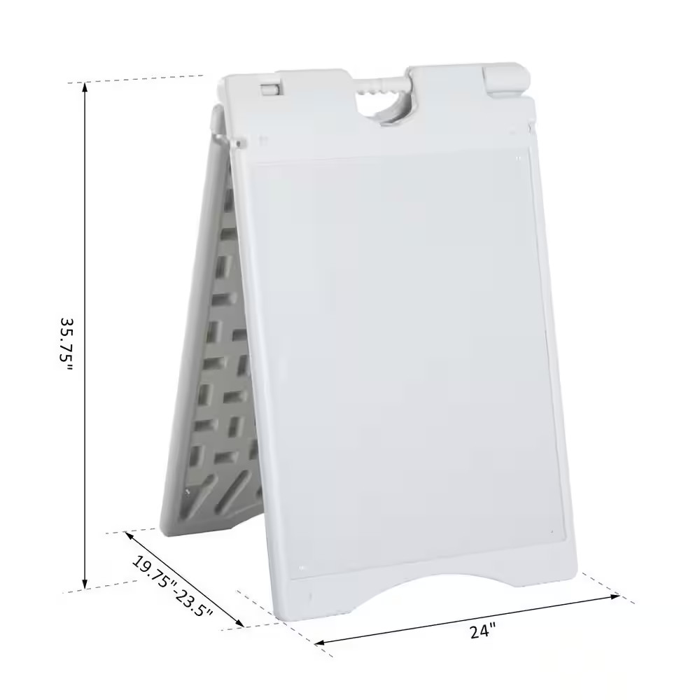 Sandwich Board, a Frame Sign Holder 15.7 In. X 26 In., Dual Display Outdoor Sign
