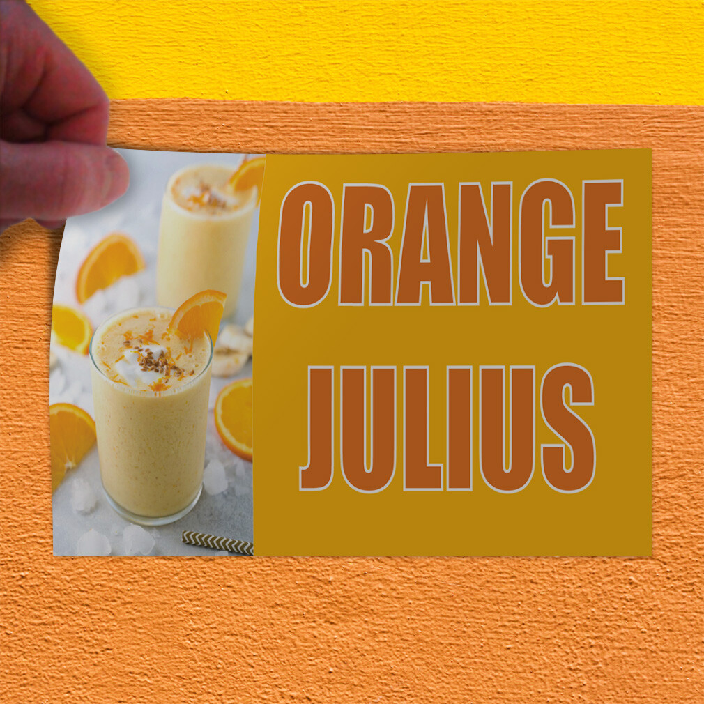 Decal Stickers Oranges Julius Outdoor Advertising Printing Store Sign Label