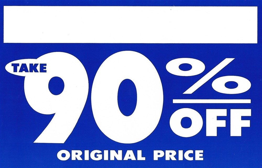 Store Display Fixtures 10 NEW HEAVY CARD STOCK SIGNS « TAKE 90% OFF »