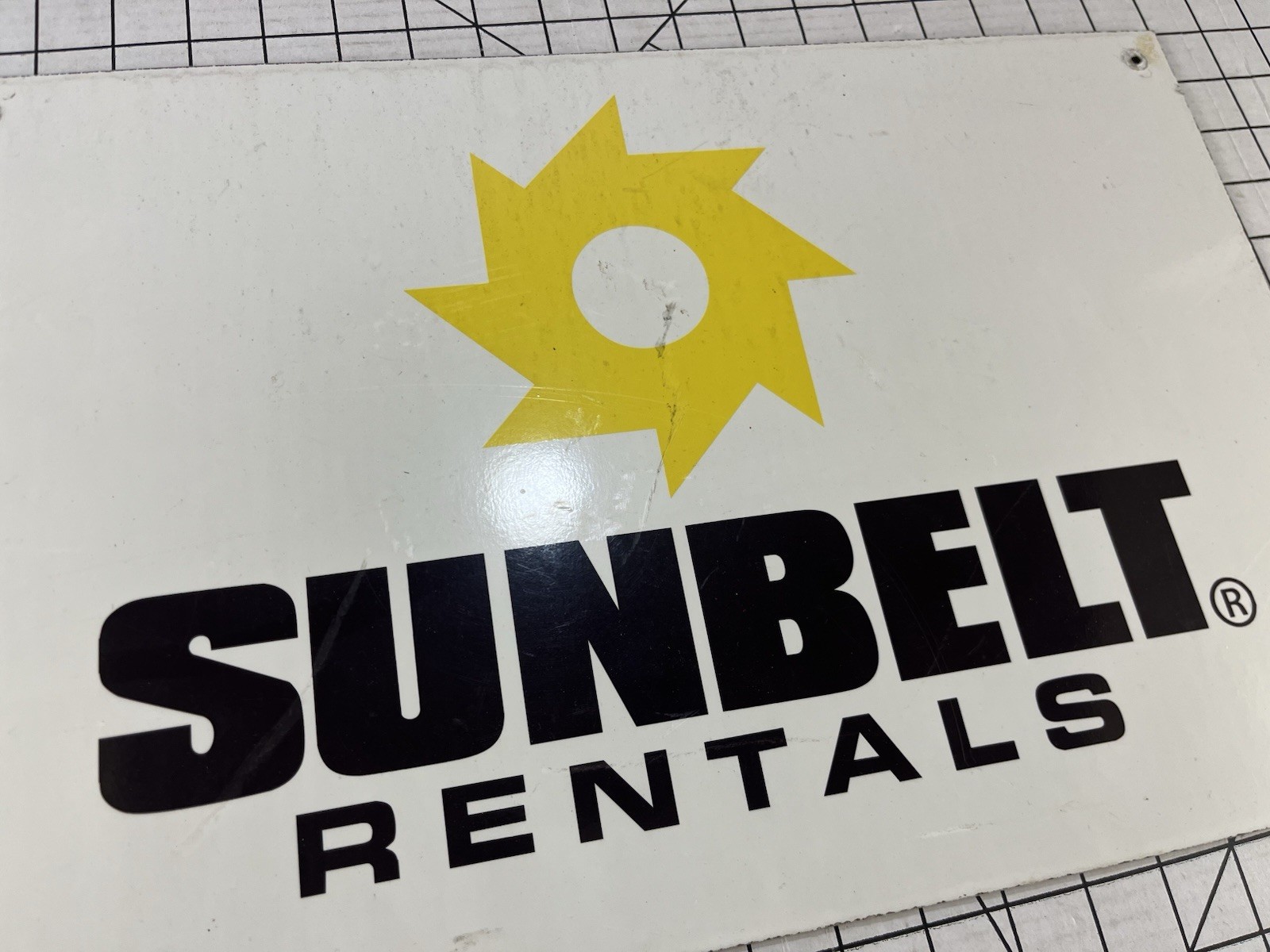 Sunbelt Rentals Alumi Core Business Industrial Sign Company Logo Tool Machinery