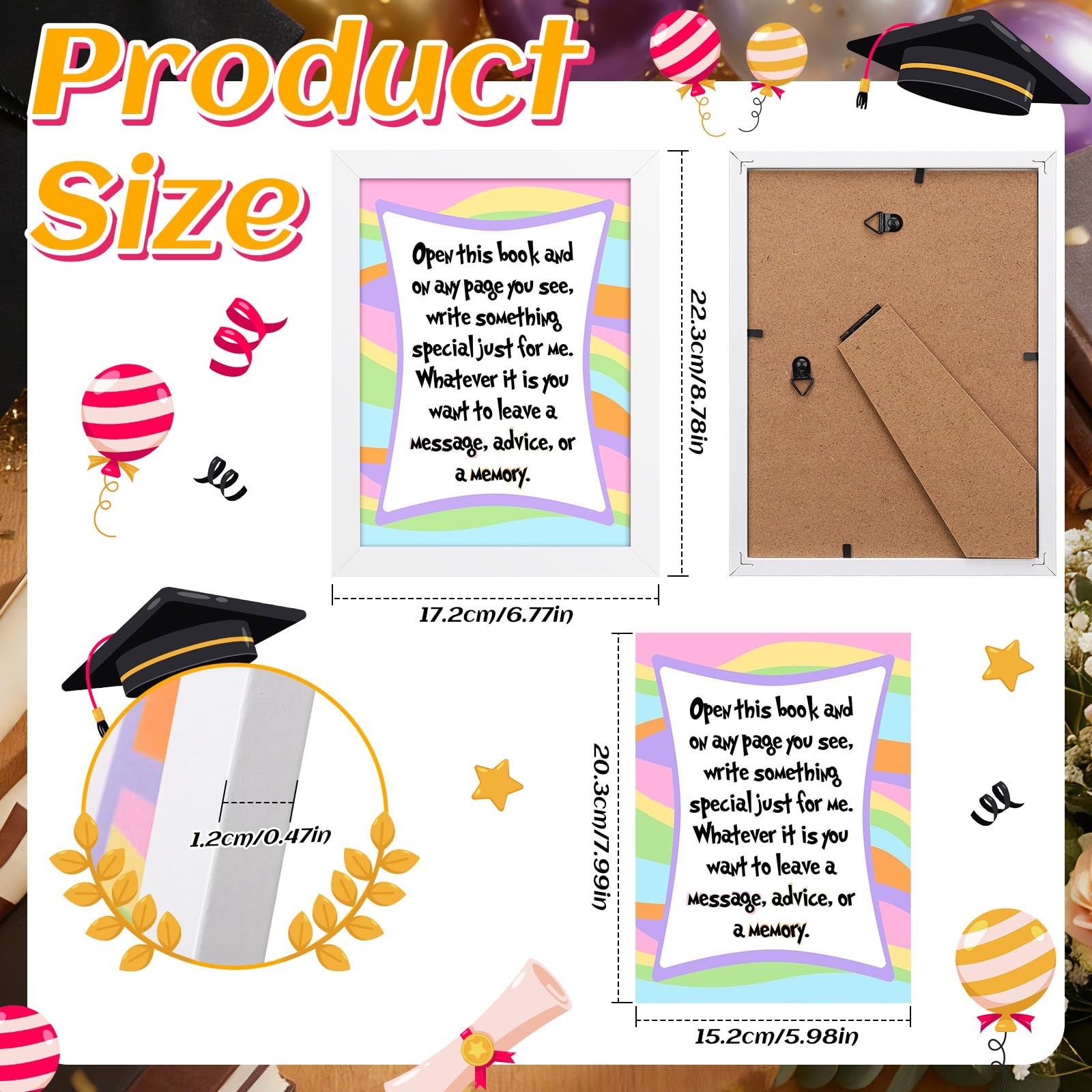 2 Pcs Graduation Party Table Sign Graduation Candy Buffet Sign Decorations Co…