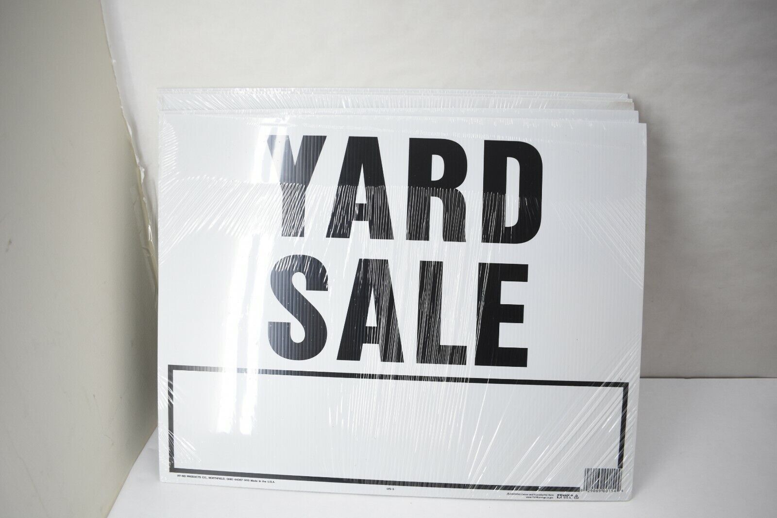 Lot of 5 Hy-Ko Products Co Lawn Sign Board Yard Sale No LYS-5 20&Prime; x 24&Prime;