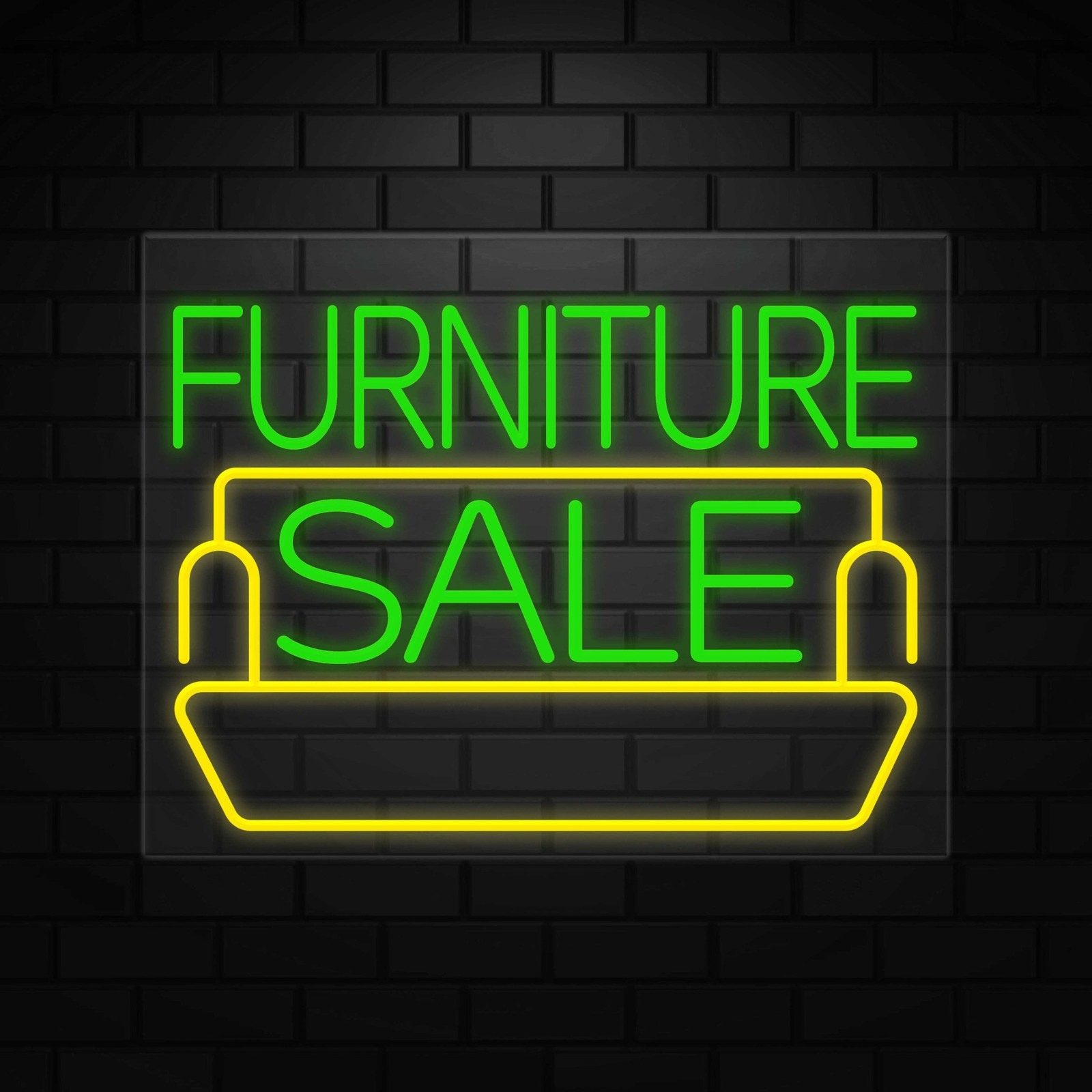 Furniture Sale Neon Sign for Retail Displays | LED Flex Neon | 31&Prime;W x 24&Prime;H x 1&Prime;D