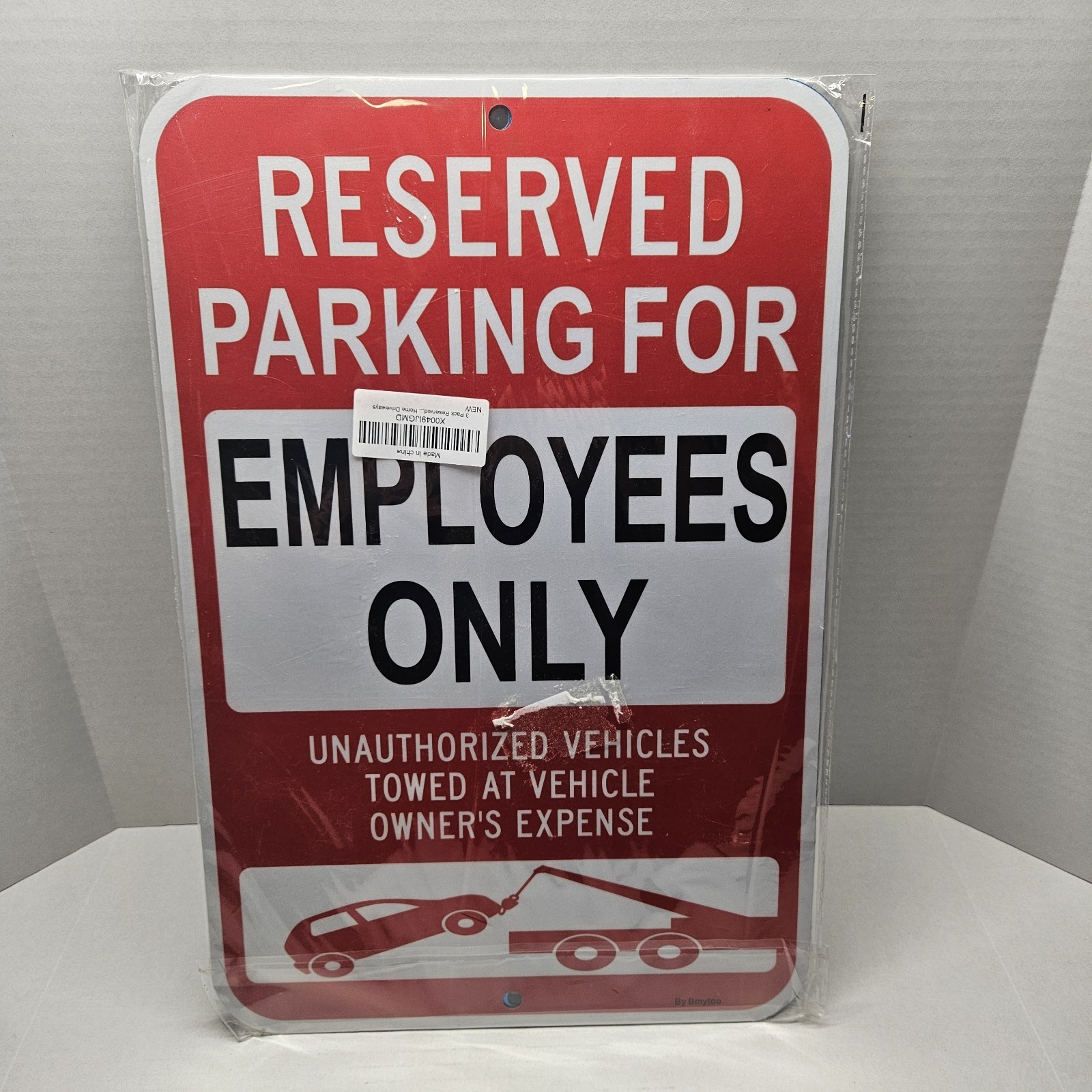 3 Reserved Parking for Employees Only Personnel Only Unauthorized Vehicle…