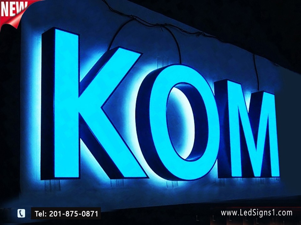 Custom Channel Letters Led Front-Lit and Back-Lit 20 Inches -Read Description