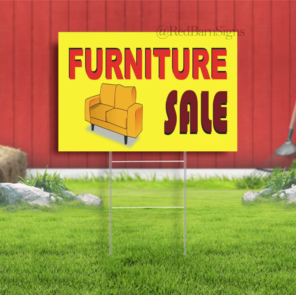 Furniture Sale Indoor Outdoor Yard Sign