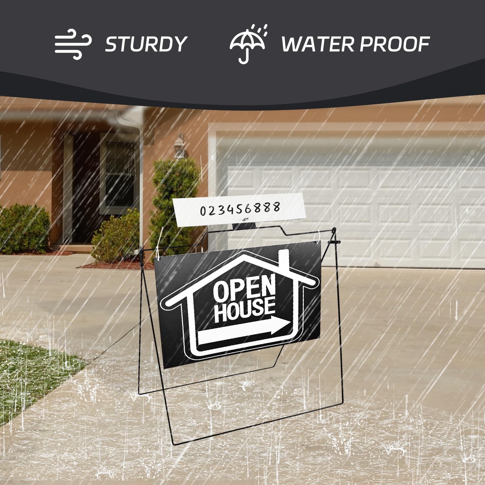 5 Pack Open House Signs for Real Estate – Real Estate Signs with 30â€œx28&Prime; 5