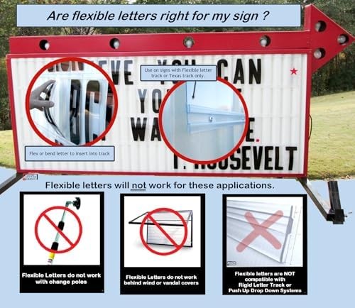 Sign Letter Depot, Marquee Letters, Flexible Outdoor Sign Letters for Change…