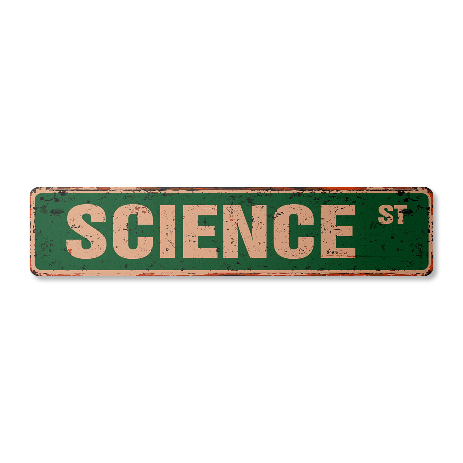 SCIENCE Vintage Street Sign Metal Plastic chemistry biology teacher geek degree