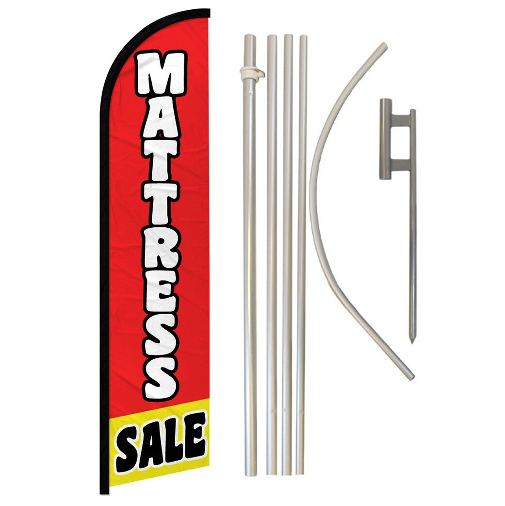 Mattress Sale Full Curve Windless Swooper Flag Pole Kit Bed Sale