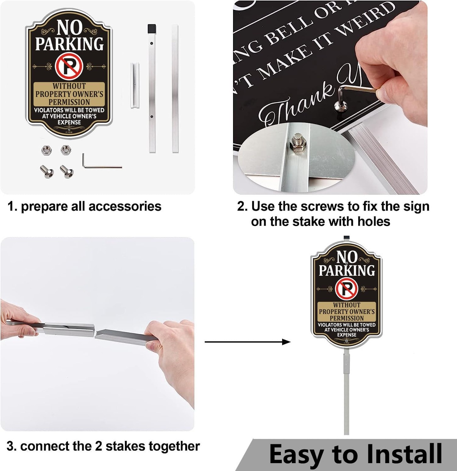 No Parking without Property Owner&rsquo;s Permission Signs Violators Will Be Towed …
