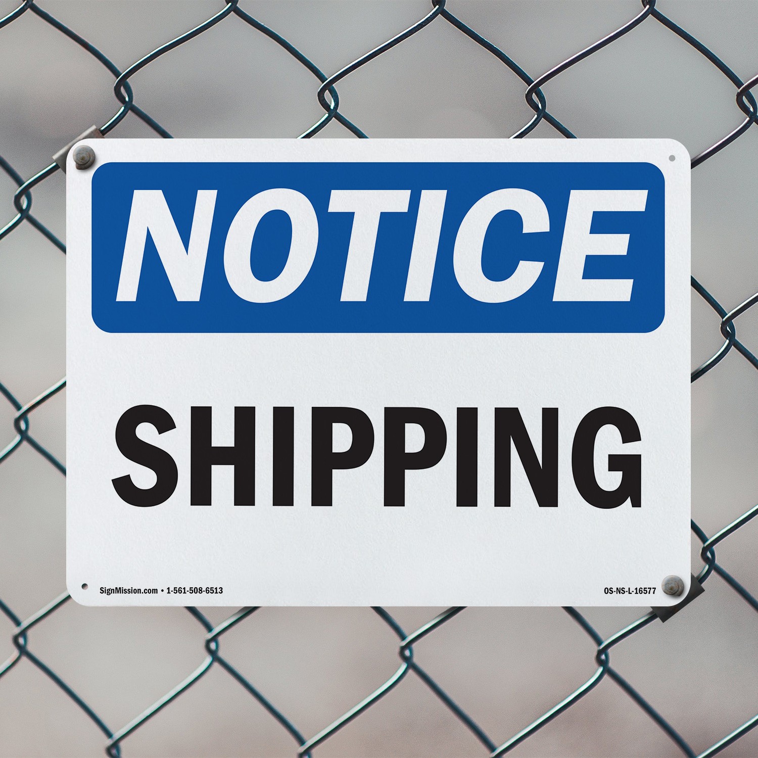 Shipping OSHA Notice Sign Metal, Plastic, Or Decal – 5 or 10 Pack