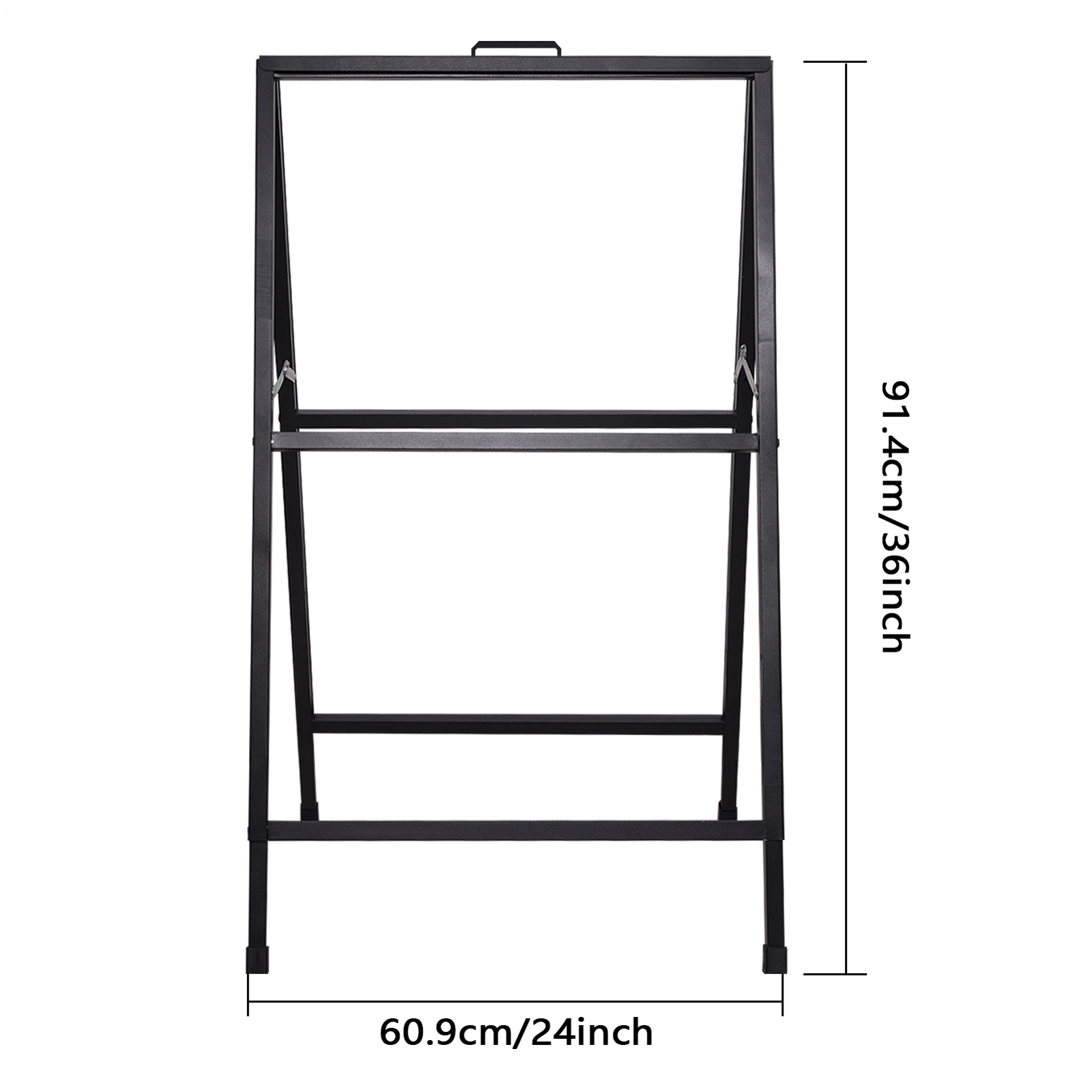 Double Side Sign Poster Metal Stand Advertising Display Board For Commercial