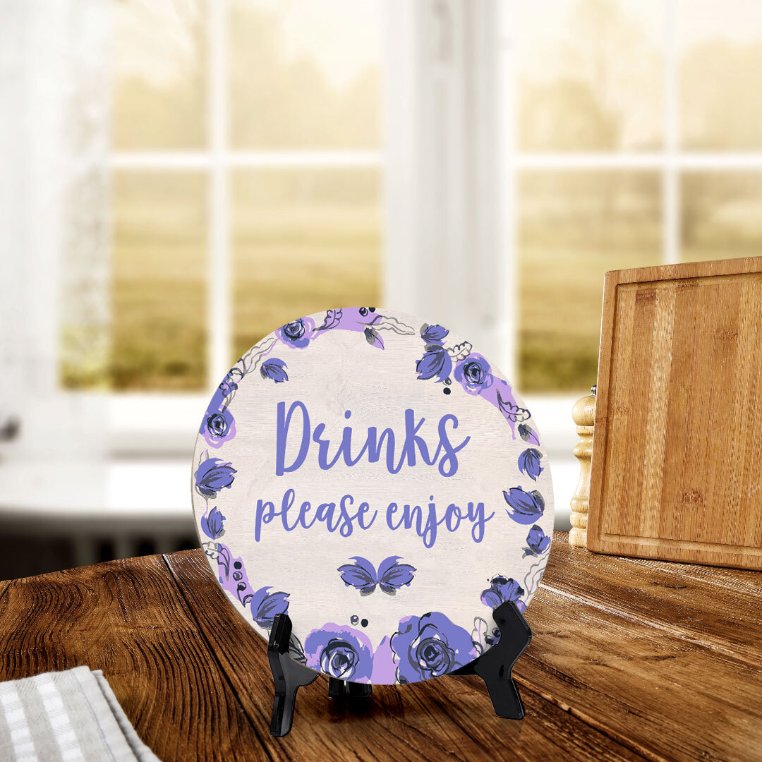 Signs ByLITA Baby Shower Decoration Circle Table Signs | Baby Party Signs