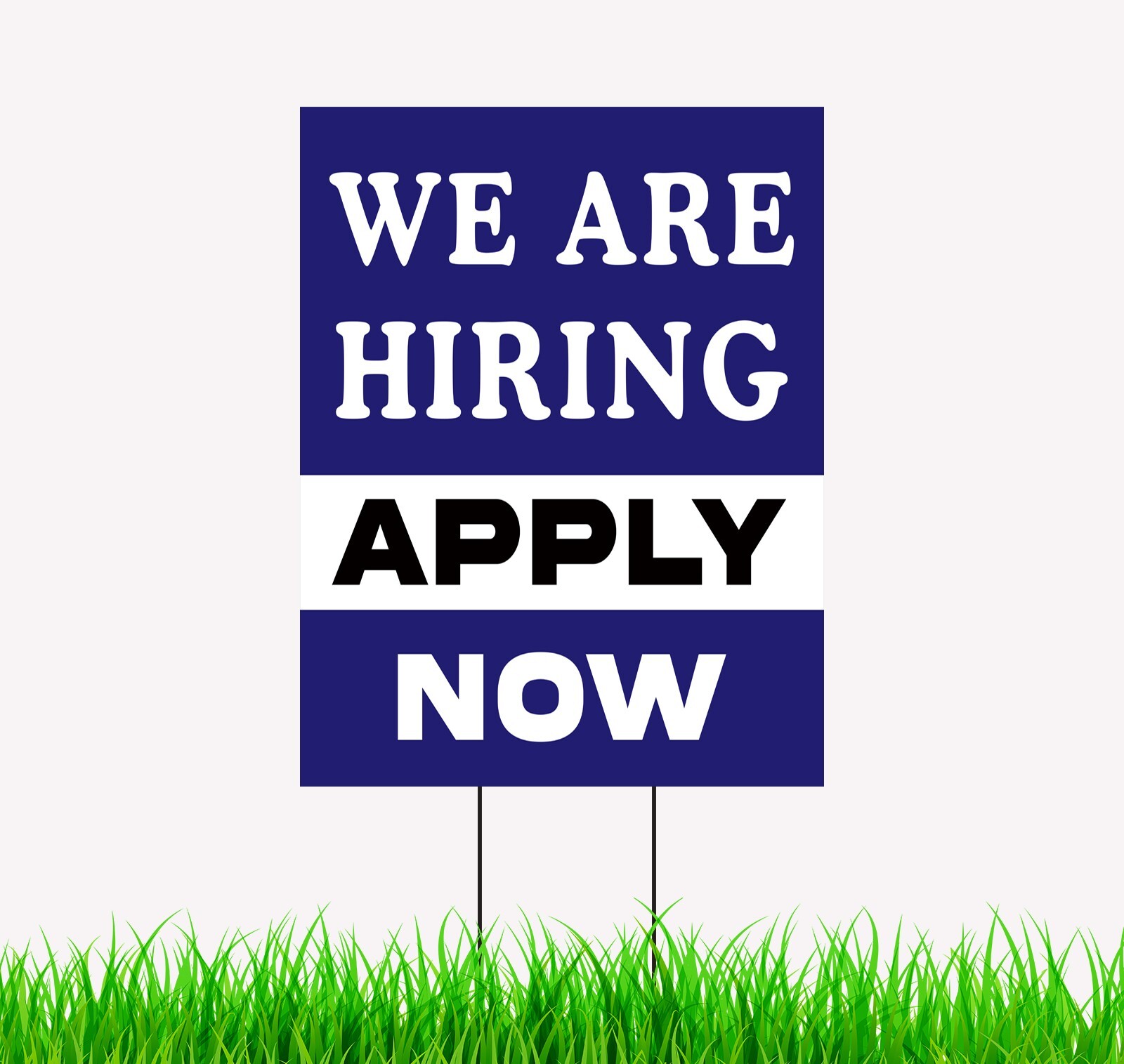 2PC Now Hiring Sign Help Wanted Hiring Signs for Business Double Sided Yard Sign