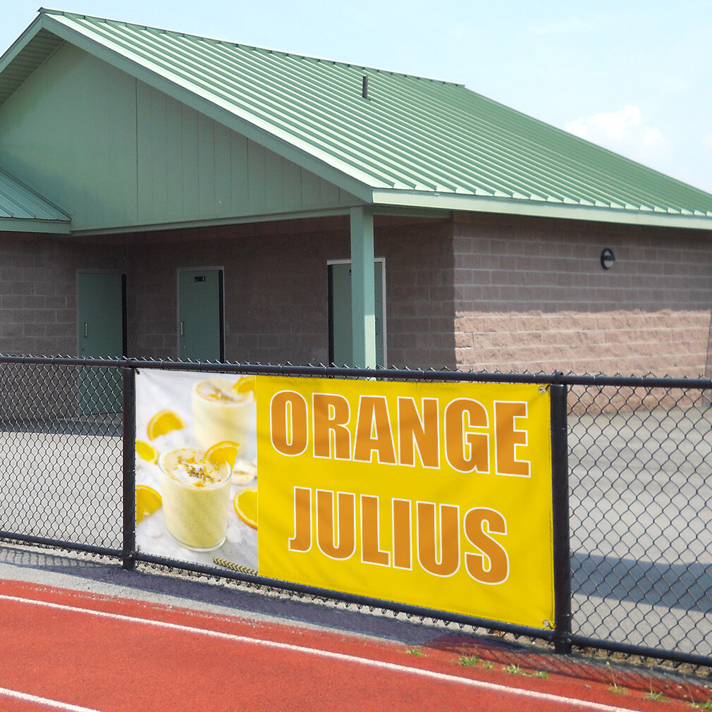 Vinyl Banner Multiple Sizes Oranges Julius Outdoor Advertising Printing Outdoor