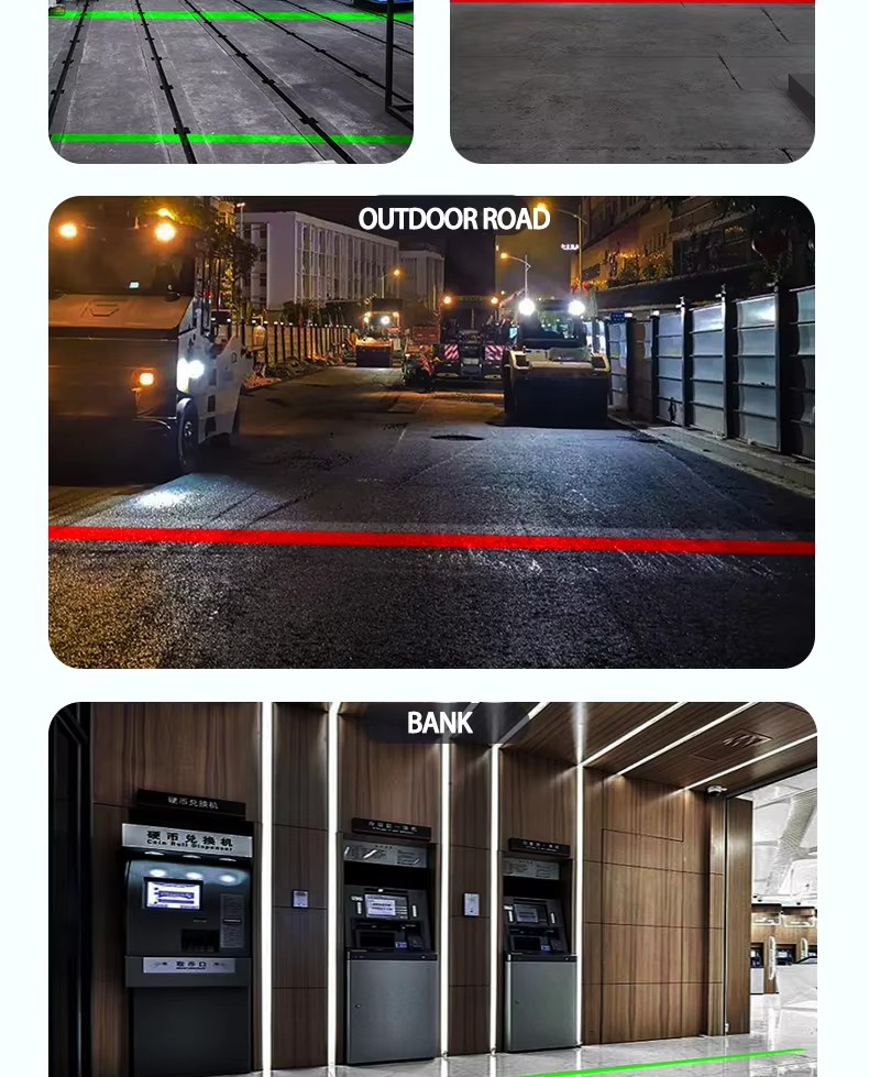 High-Power Laser Line Projector – IP65 Workshop Safety Light with Visible Beam