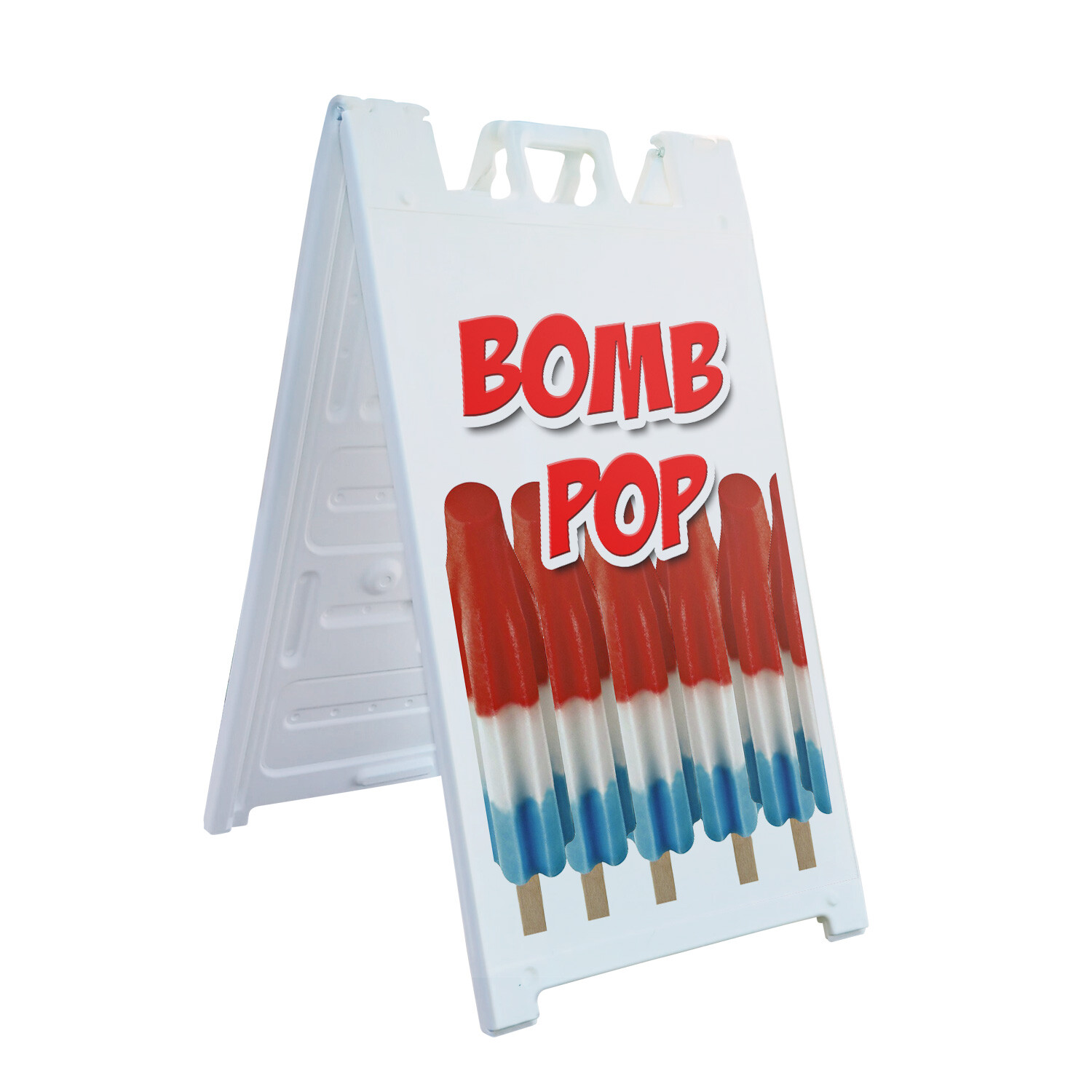 A-frame Sidewalk Bomb Pop 24&Prime; x 36&Prime; Double Sided A-Frame Sidewalk Sign