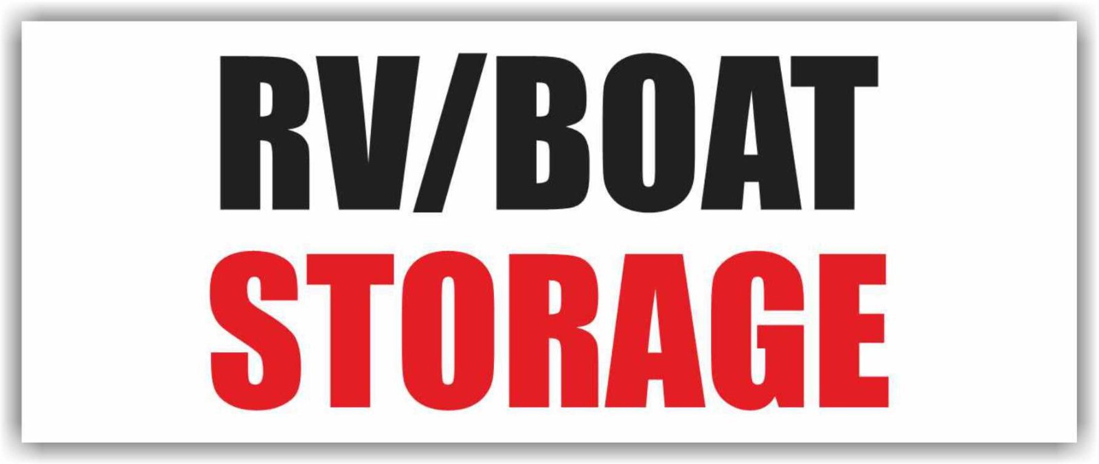 RV BOAT STORAGE advertising Banner Vinyl Mesh Sign Retail Space Lease Parking
