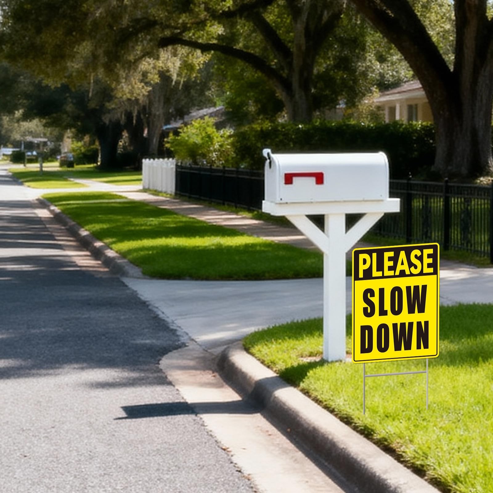 Please Slow Down Signs with Stake, Kids Safety Sign, Please Slow Down Sign fo…