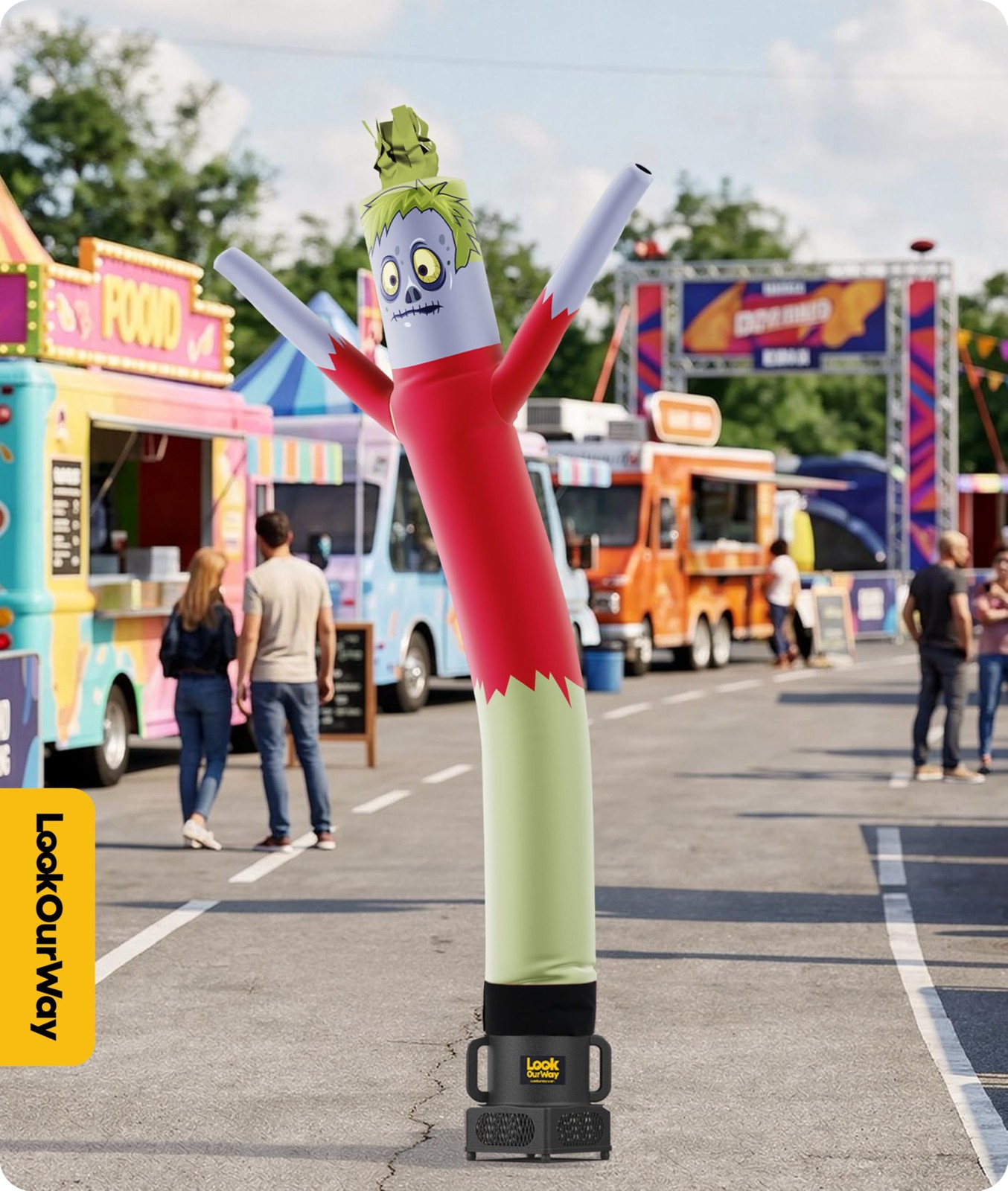 Lookourway Air Dancers Wacky Waving Inflatable Tube Man Attachment – 6 Feet