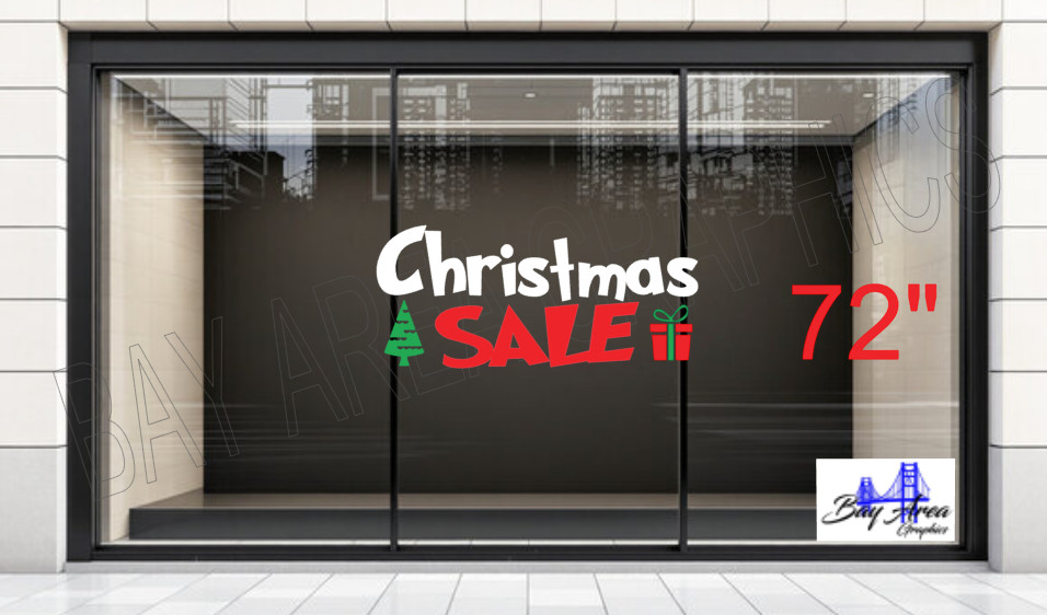 Christmas SALE Vinyl Window Sign Exterior Waterproof Oracal 651 made in USA