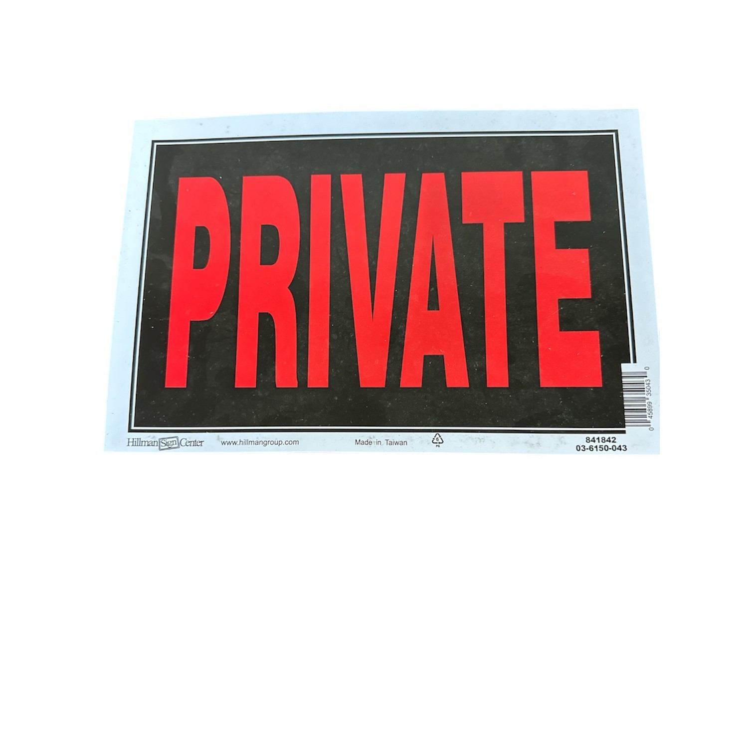 Hillman 8&Prime; x 10&Prime; Plastic Signs Various Models New