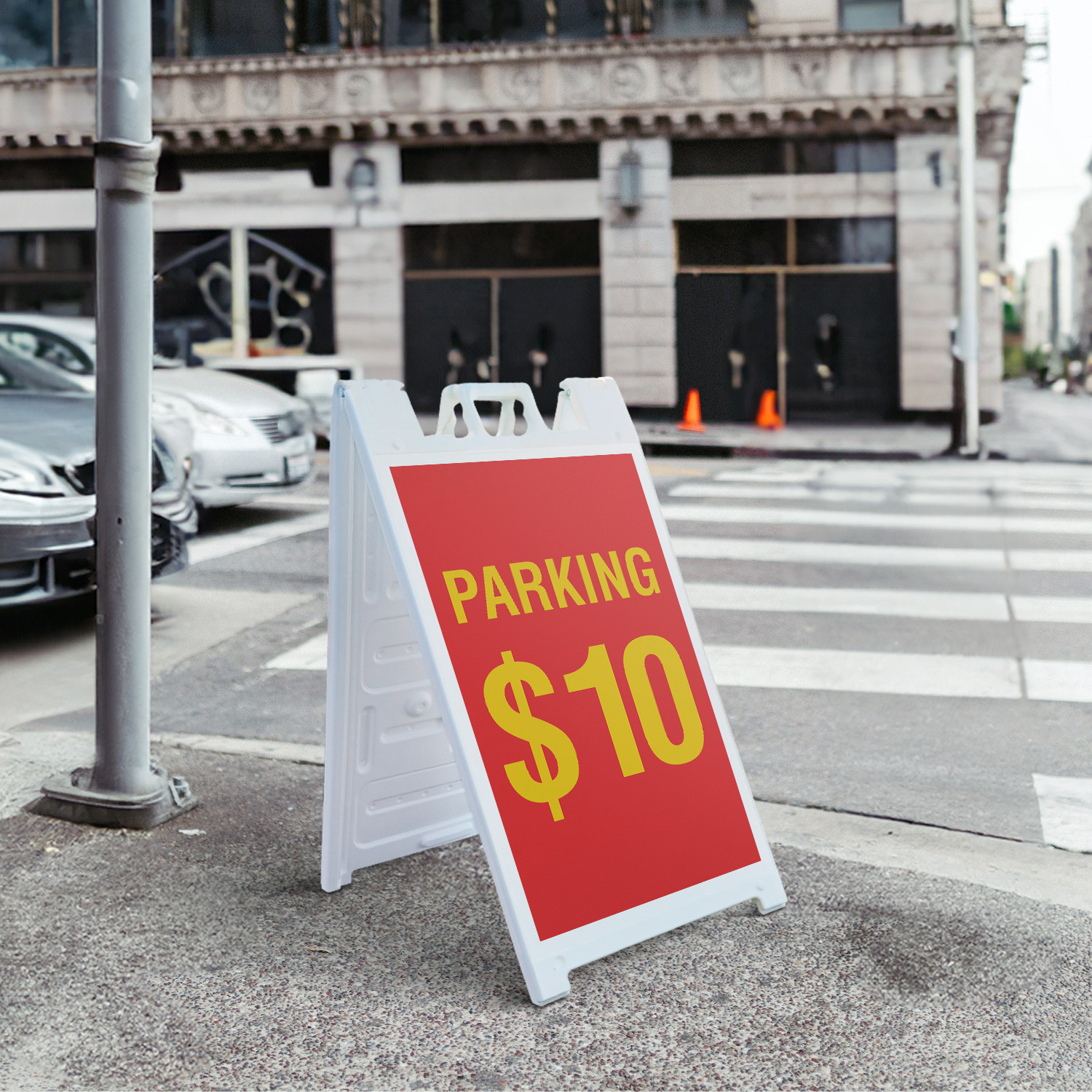 Parking 10 Dollars Heavy Duty A-Frame Sidewalk Sign Event Parking Affordable