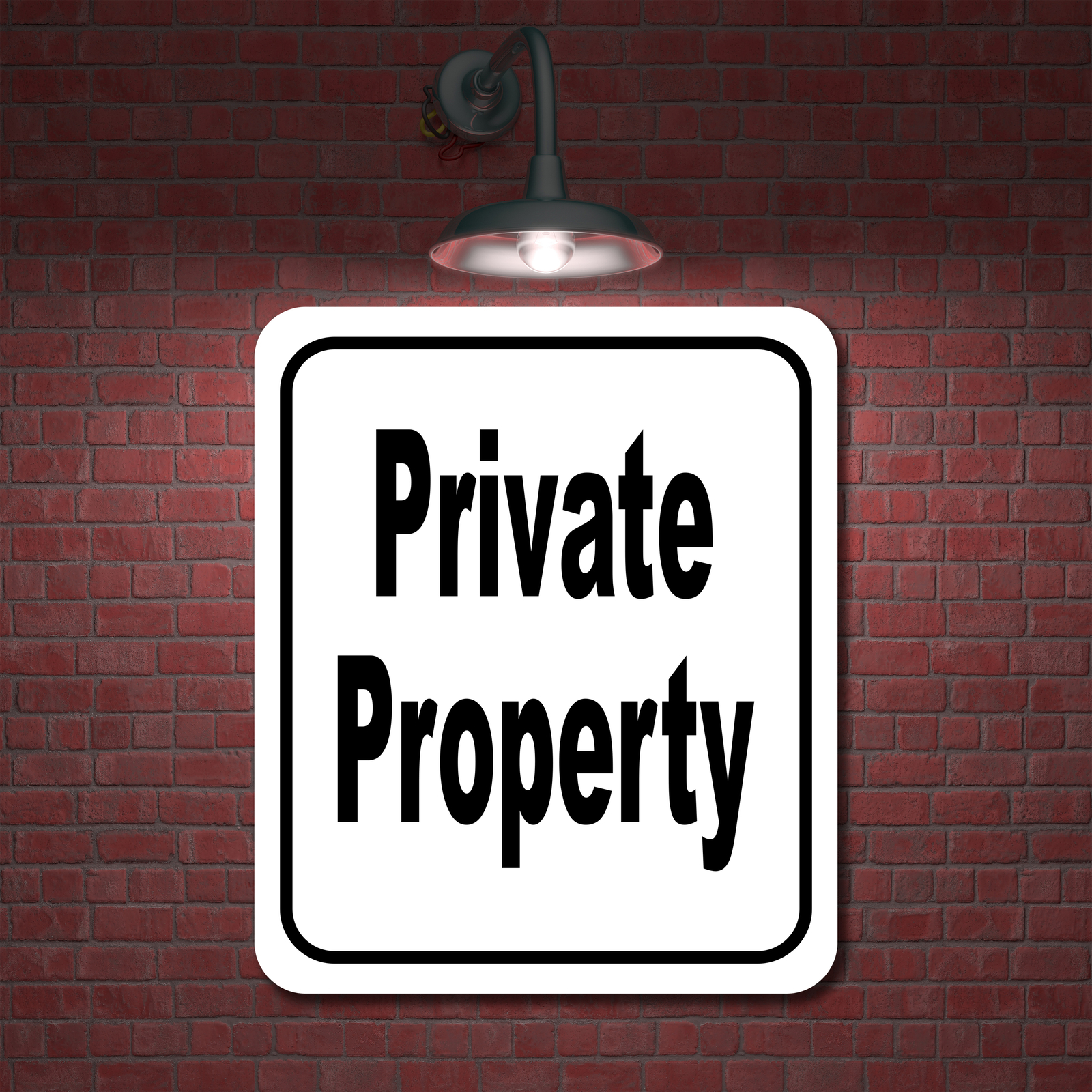 Private property classic Aluminum Composite Sign