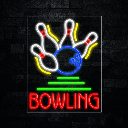 Bowling LED Neon Sign 22&Prime;L x 28&Prime;H #31241