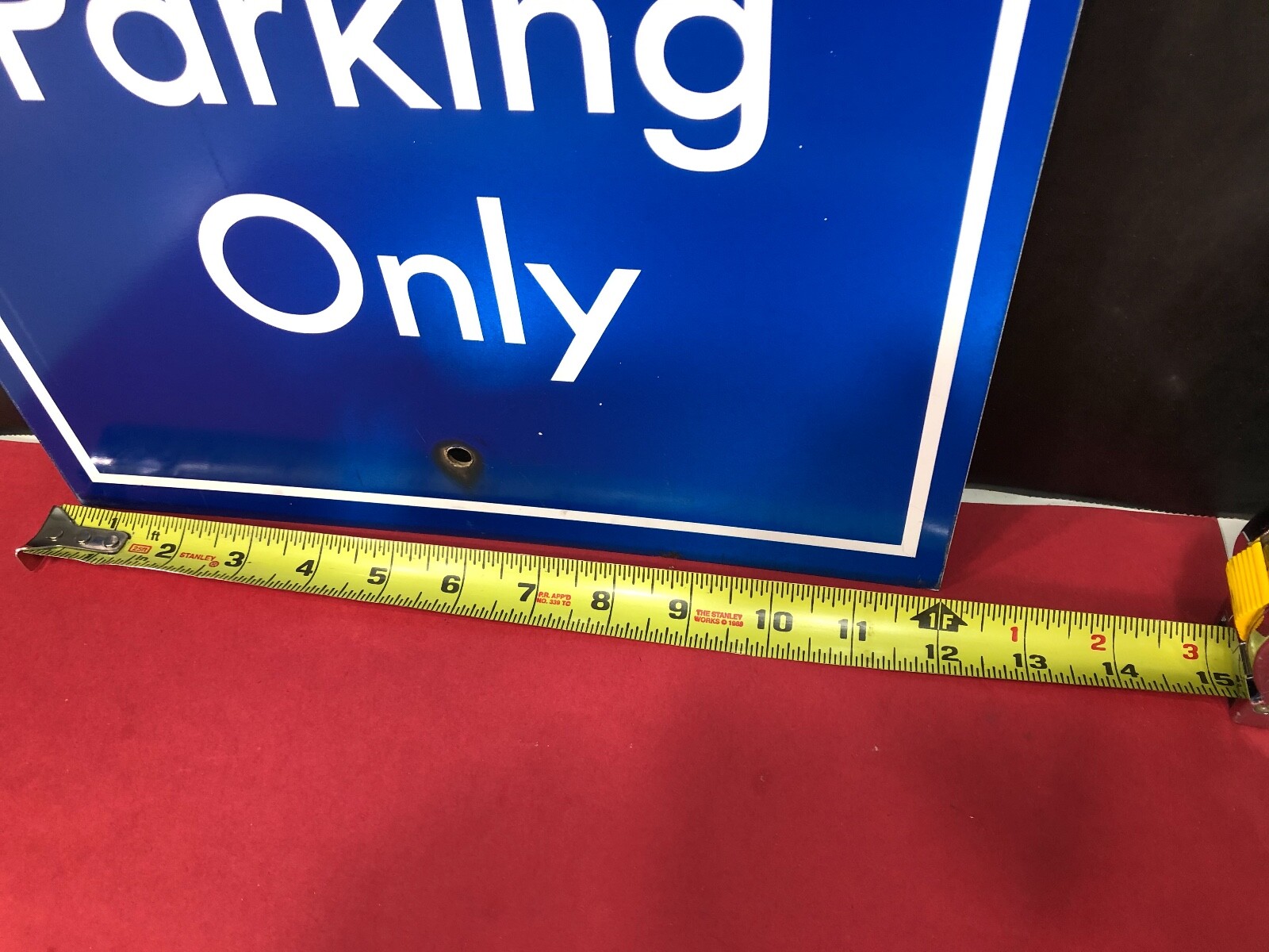 VINTAGE ORIGINAL RENTAL CAR PARKING ONLY METAL SIGN