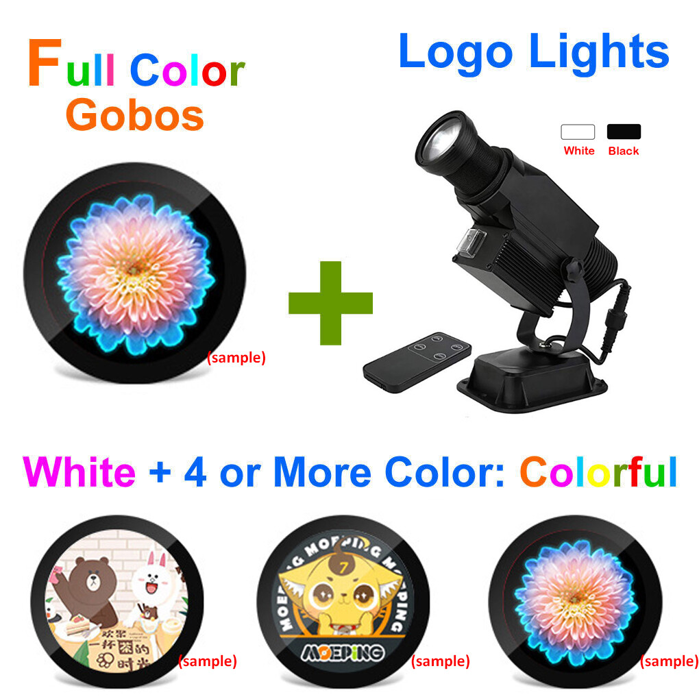 60W LED GOBO Projector IP65 In/Outdoor Customize Logo for Commercial Advertising