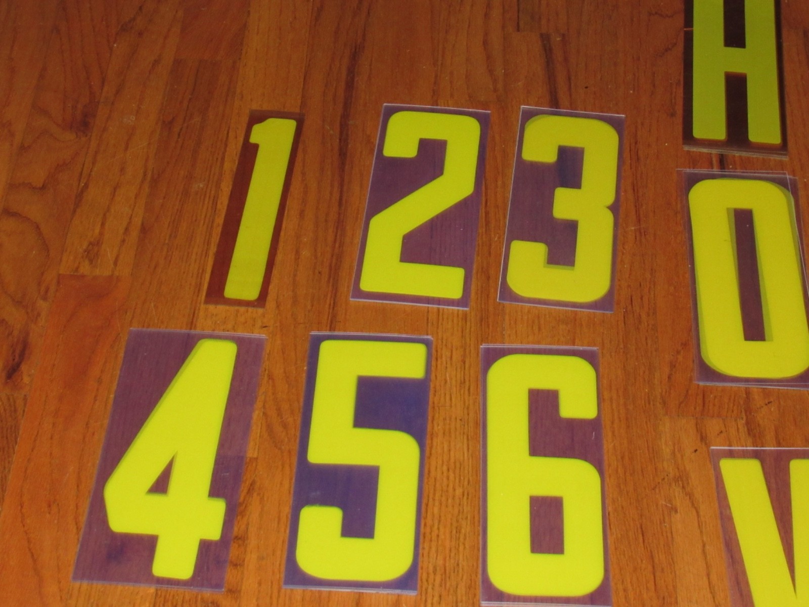 224 Vintage Plastic Marquee Outdoor Sign Symbols Letters Numbers 8&Prime; On 9&Prime; Board